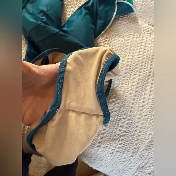 EUC Summersalt Ruffle Backflip Swimsuit, Seaglass & Seaweed, 8, MSRP $115 - Picture 12 of 12